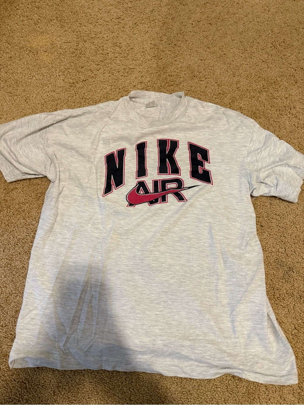 Vintage Nike Air Men's Heather Gray Logo T-Shirt